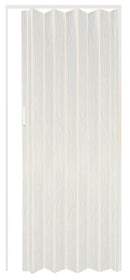 Porta a Soffietto da Interno 214x82 cm in PVC Chiusura Magnetica Bianco Venato