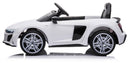 Macchina Elettrica per Bambini 12V con Licenza Audi R8 Sport Bianca