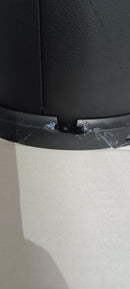 Pattumiera Gettacarte Ø25xh60 cm Autoestinguente In Acciaio Verniciato Nero Seconda Scelta