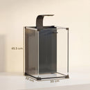 Acquario 30x30x45,5 cm Capacità 36L con Filtro Integrato e Luce LED in ABS e vetro Temperato Nero      