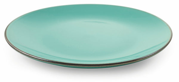 Set mit 6 Speisetellern aus Steinzeug Ø27,5x3 cm Villa d'Este Home Tivoli Royal Light Aqua Green prezzo