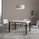  Tavolo Allungabile 120-204x80x77 cm Everyday Cashmere Telaio Antracite