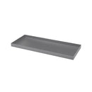 Sottovaso Rettangolare per Vaso a Cassettone Schio Tera Cassa Smoke 100x41 cm in Plastica Grigio 