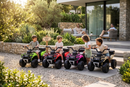 Quad Elettrico per Bambini Safari 6V con Bauletto Posteriore Beige