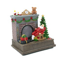 Babbo Natale 16x15,5x11 cm in Resina con Luci e Musica