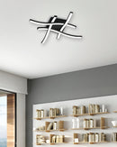 Plafoniera da Interno a LED in Metallo Nero Opaco