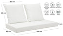 Cuscini per Pallet 120x60 cm Seduta e Schienale in Similpelle Mariotti Belem Blu