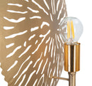 Lampada da Muro Simple Glam 28,5x8x46 cm in Ferro Oro