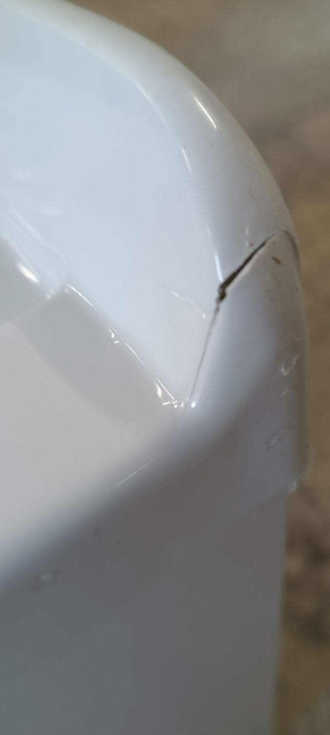 Mobile Lavatoio in ABS 50x50x88 cm 2 Ante Ambrosini Doris Bianco Opaco Seconda Scelta