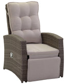 Poltrona da Giardino in Polyrattan Atlanta Grigio