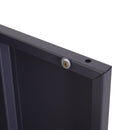 Armadio Archivio a 3 Ripiani in Metallo Nero 65x36x105 cm 