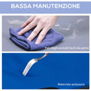 Brandina Cuccia Pieghevole per Cani in Tessto Oxford Blu 71x58x18 cm 