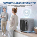 Mini Asciugatrice ad Aria 2,5 kg 48x40x56 cm con Timer e Programma Smart in Acciaio Inox Argento      