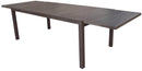 Tavolo Rettangolare da Giardino Allungabile 210x90cm in Alluminio Vorghini Verbier Marrone