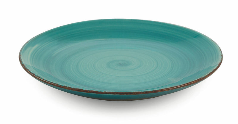 Set 6 Piatti Frutta Ø19x2 cm in Gres Villa d'Este Home Tivoli Baita Azzurro