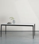 Tavolo Allungabile 190/270x90x76 cm in Vetro Phoenix Bianco