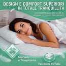 Coprimaterasso Singolo 80x190x27cm in Spugna Jacquard con Elastico Anti Acaro Bianco      