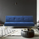 Divano Letto Clic Clac 180x89x78 cm in Poliestere Blu