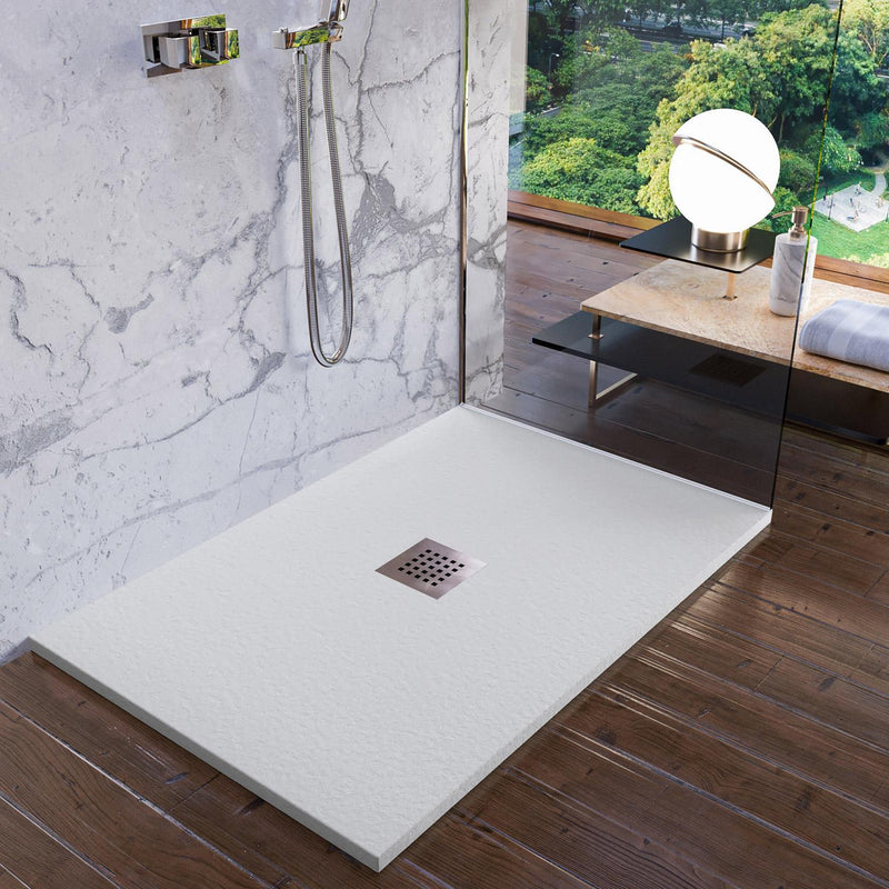 Piatto Doccia in Pietra Bonussi Ardesia Stone Central Grigio Varie Misure