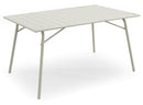 Tavolo da Giardino Pieghevole 140x90x75,3 cm in Acciaio Kraus Brunelleschi Bianco