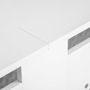 Copritermosifone in Legno a Griglia Bianco 151.5x82x19 cm 