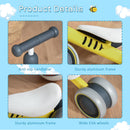 Triciclo per Bambini 18-24 Mesi Primi Passi Giallo