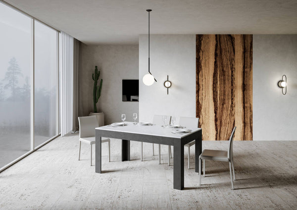 Tavolo Allungabile 160-220x90x77 cm Bibi Mix Bianco Spatolato online