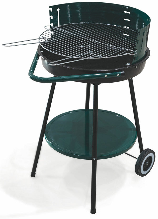 Runder Holzkohlegrill Ø50 cm mit Soriani Sun-Day Green Wheels prezzo