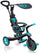 Globber Explorer Trike 4 in 1 Dreirad Kinderwagen für Kinder mit Griff und Verdeck Türkis