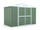 Gartenbox Haus aus Stahlblech Werkzeughalter 327x155x217 cm Enaudi Grün
