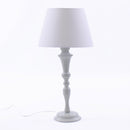 Lampada da Tavolo Ø28xH56 cm in Metallo Grigio