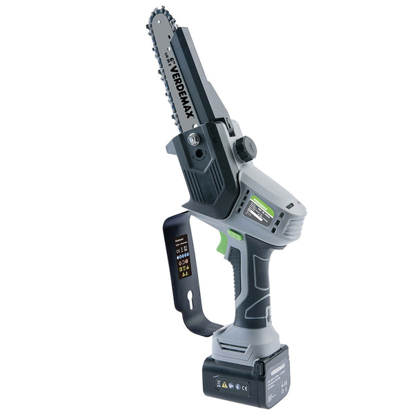 Potatore a Batteria con Lama Dentata in Acciaio e Caricabatteria PE16 PRO Verdemax Grigio Verde acquista