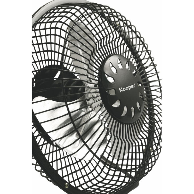 Mini Ventilatore da Tavolo 19x9,5x20 cm 4,5W Kooper Fresh Nero