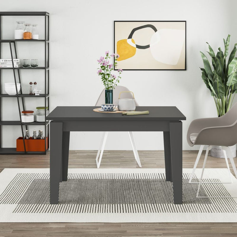 Tavolo Allungabile 120x80 cm in MDF Megaron Antracite
