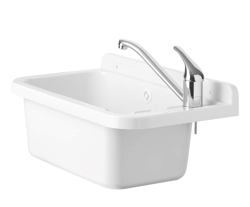 Lavatoio 50x34x21cm in Polipropilene 13,5l Forlani Wash Bianco