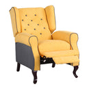 Poltrona Relax Reclinabile in Tessuto Ocra