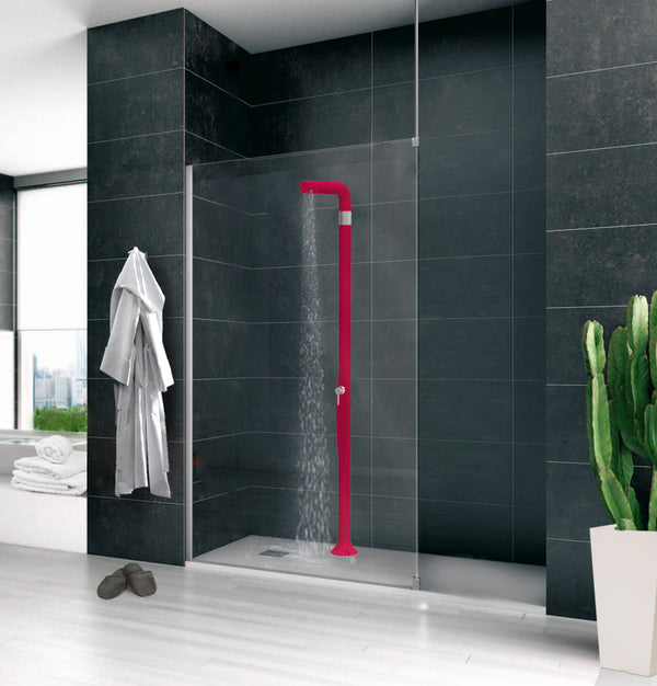 sconto Doccia da Esterno Giardino Miscelatore Arkema Funny Yang Bianco