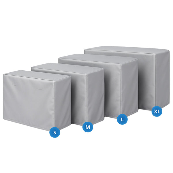 prezzo Copri Condizionatore da Esterno Impermeabile Taglia XL in PVC Finitura Liscia Grigio