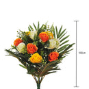 Set 2 Bouquet Artificiale di Rose in Boccio Altezza 48 cm Giallo