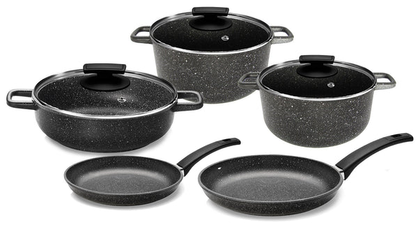 acquista Olympia Hard Cook Antihaftbeschichtetes Kochgeschirr-Set aus Druckguss-Aluminium, 8-teilig