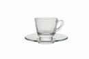 Set 6 Tazzine Caffè in Vetro con Piattino 57 ml Villa d'Este Home Tivoli Glass