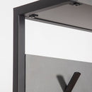 Mobile Ingresso con Scarpiera e Appendiabiti 78x30x182 cm in MDF Nomad Antracite