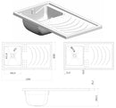 Lavatoio e Coprilavatrice in PVC 109x60x89 cm Forlani Esterni Roc Lato Sinistro