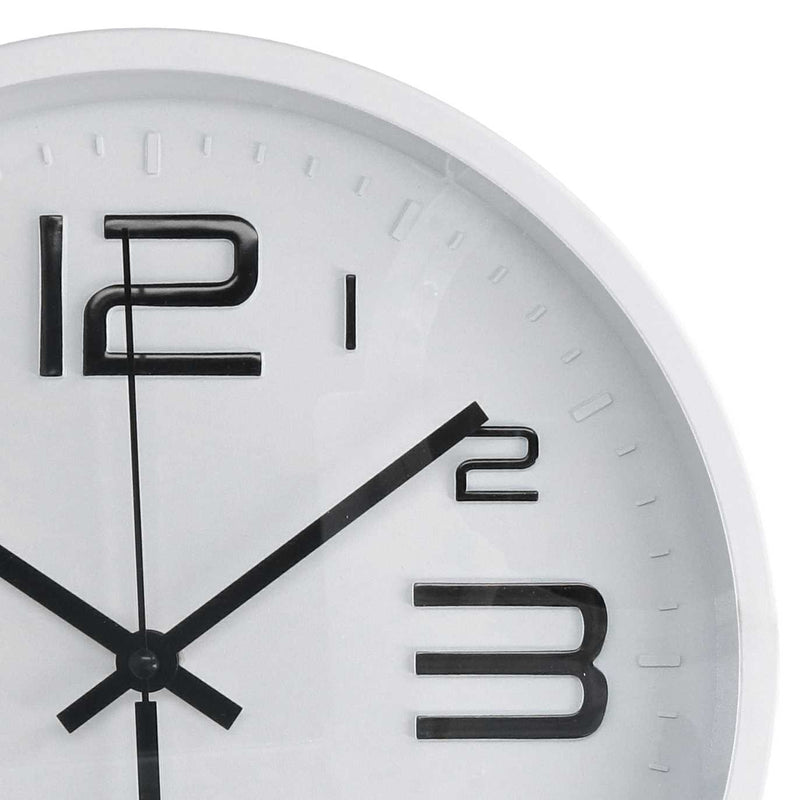 Orologio da Parete Ø30 cm in Plastica Bianco
