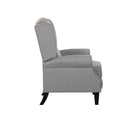 Poltrona Relax Reclinabile 76,5x73x47 cm Push Back in Tessuto Tortora