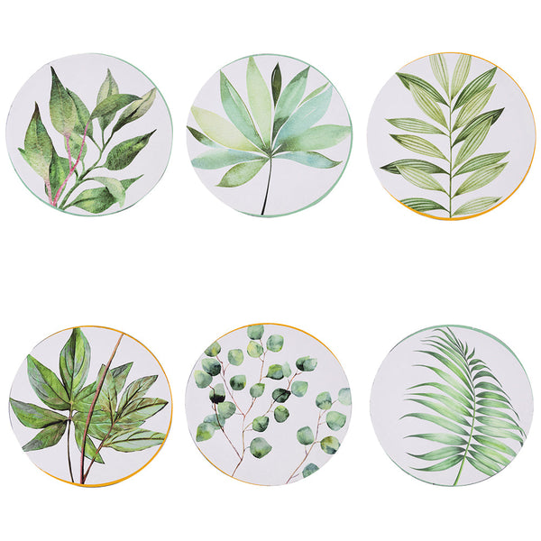 Set 6 Sottopiatti Tondi Ø33x2 cm in Polipropilene VdE Tivoli 1996 Oriental Botanique sconto