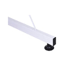 Scrivania da Ufficio Grande ad Angolo in Acciaio e MDF 130x130x73.5 cm  Bianca