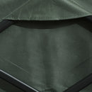 Carrello da Giardino 125x48x78-102 cm da 95L Pieghevole in Acciaio e Poliestere Verde 