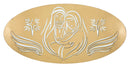 Pannello Nativity Oro 120x2x60 cm in Ferro MDF e Specchio Oro