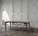 Consolle Allungabile 90-308x48x77 cm in Nobilitato Marrone